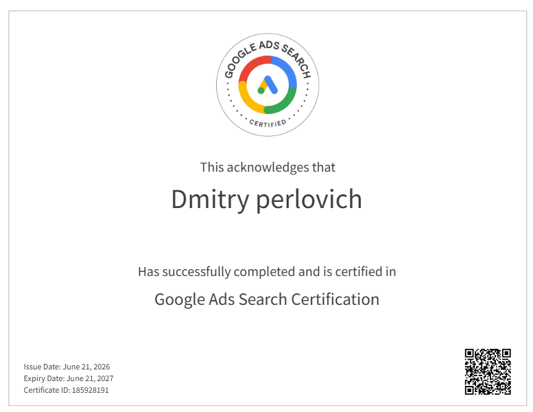 Google Ads Certified